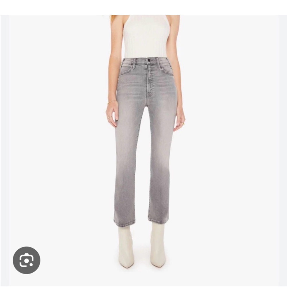 MOTHER The Hustler Ankle Grey Jeans